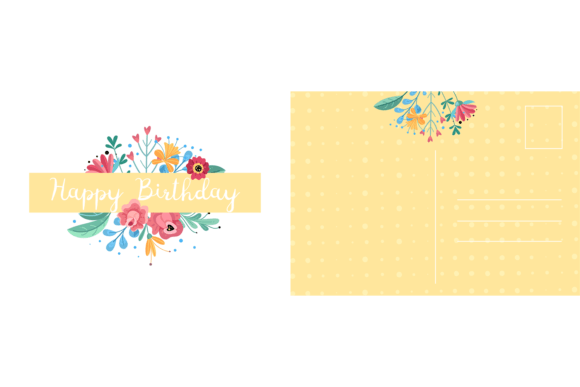 Download Happy Birthday Postcard. Holiday Card Wi - Premium Bundle
